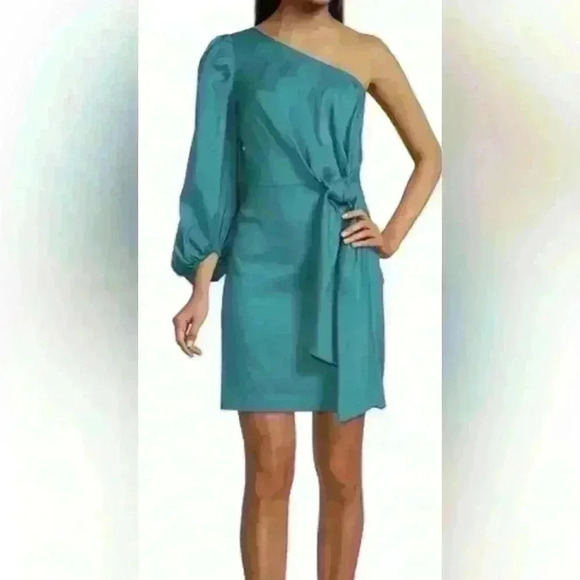 Ted Baker Lauica one shoulder  mini dress , sz 0 - Picture 2 of 9